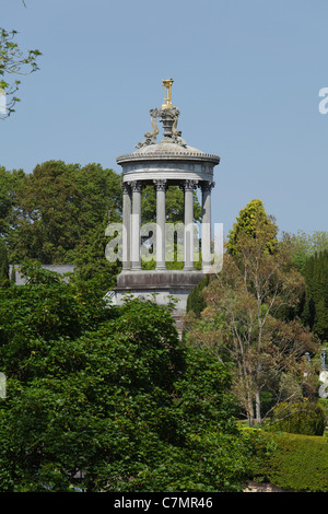 Robert Burns Monument dans les Memorial Gardens, Alloway, South Ayrshire, Écosse, Royaume-Uni Banque D'Images