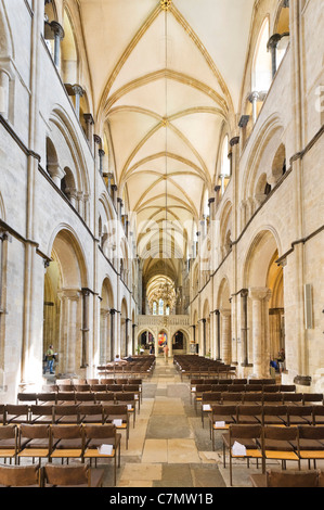 Intérieur de la cathédrale, Chichester, West Sussex, England, UK Banque D'Images