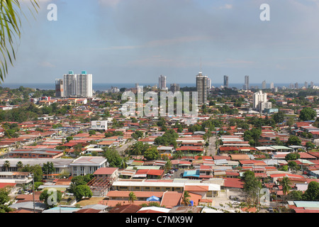 Vue panoramique de la ville de Panama. Banque D'Images