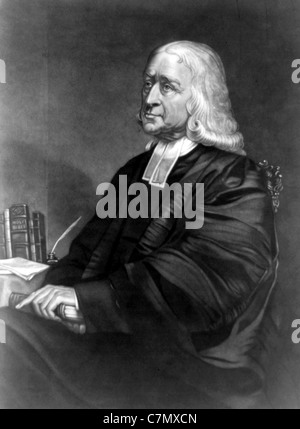 John Wesley. Le pasteur. John Wesley. H Fondateur de la société Méthodiste Banque D'Images