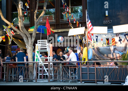 Bar Gay sur Santa Monica Bl dans West Hollywood Banque D'Images