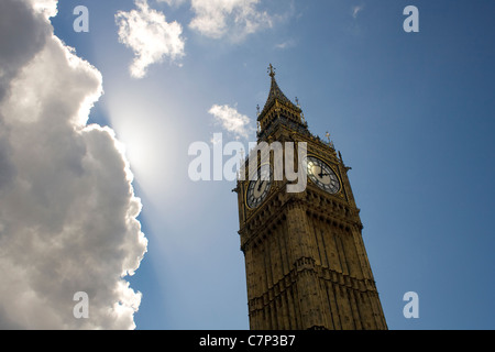 St Stephens maisons la tour de Big Ben. Londres 2011. Banque D'Images