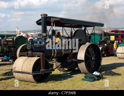 Rouleau à vapeur au great dorset steam fair Banque D'Images