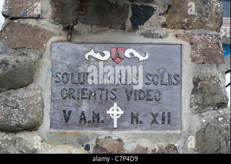 Dans l'église St Gobban Portbradden, la plus petite église en Irlande Banque D'Images