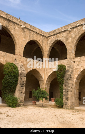 Khan al-Franj ou des voyageurs' Inn, Sidon, le sud du Liban. Banque D'Images