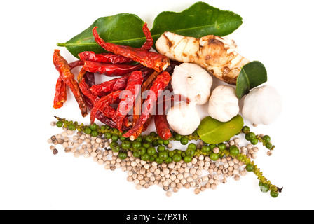 Herb santé isolé sur le fond blanc. Banque D'Images