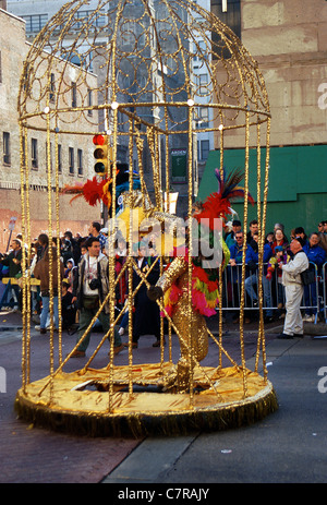 Mummers Parade le jour de l'an 1995, organisé cette année-là dans Market Street plutôt que sur la traditionnelle route de Broad Street. Philadelphie, Pennsylvanie, U.S.Al Banque D'Images