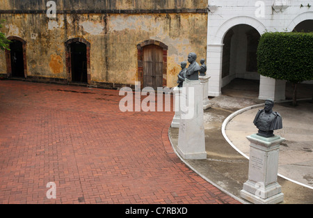 Las Bóvedas-Plaza de Francia, Vieille Ville, la ville de Panama. Banque D'Images