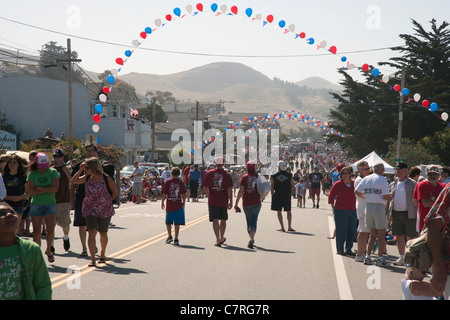 Quatrième de juillet Parade à Cayucos Californie Banque D'Images