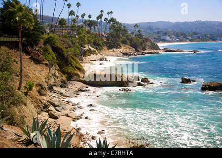 Plages de Laguna Beach ci-dessous Heisler park Banque D'Images