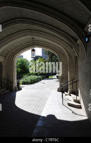 Quartier résidentiel de Silliman College, l'université de Yale. New Haven, CT. Banque D'Images