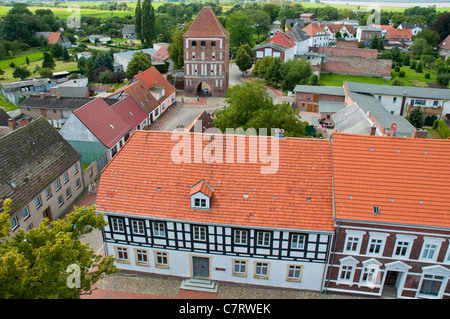 Cityscape view Usedom à Anklam Gate, l'île d'Usedom, mer Baltique, Mecklenburg-Vorpommern, Allemagne, Europe Banque D'Images