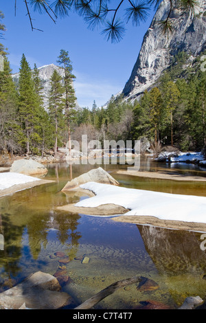Mirror Lake Yosemite, Banque D'Images