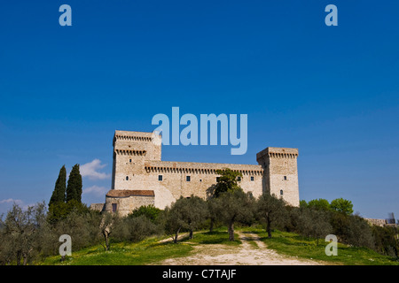 L'Italie, l'Ombrie, Narni, Château Banque D'Images