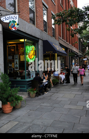 Chapel Street, New Haven, CT. Banque D'Images