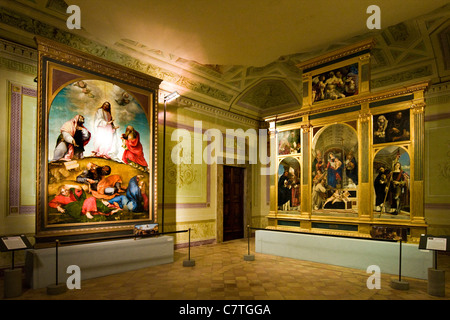 L'Italie, Marches, Recanati, Villa Colloredo Mels, peinture de Lorenzo Lotto Banque D'Images