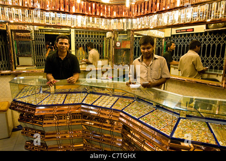 Le Bangladesh, Bogra, magasin de bijoux Banque D'Images