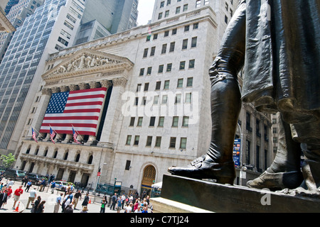 New York, NY New York Stock Exchange Building Banque D'Images