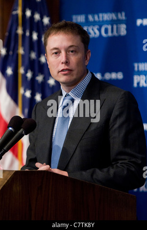 SpaceX et Tesla Motors PDG Elon Musk. Banque D'Images