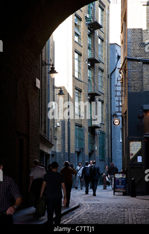 Clink Street London, Clink prison et de grands entrepôts Banque D'Images