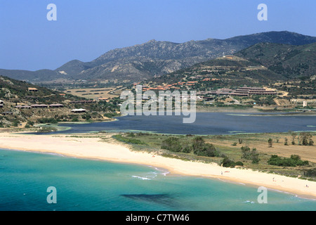 Italie, Sardaigne, Chia, plage Banque D'Images