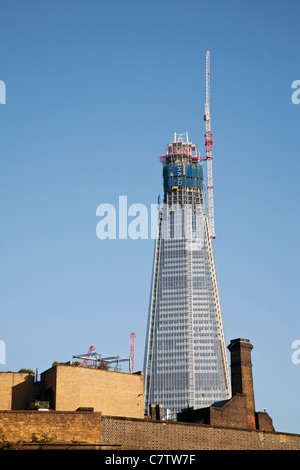 Shard London Bridge, le plus haut édifice de l'Europe en construction. Banque D'Images