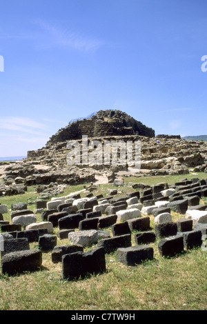 Italie, Sardaigne, Barumini, site archéologique Banque D'Images