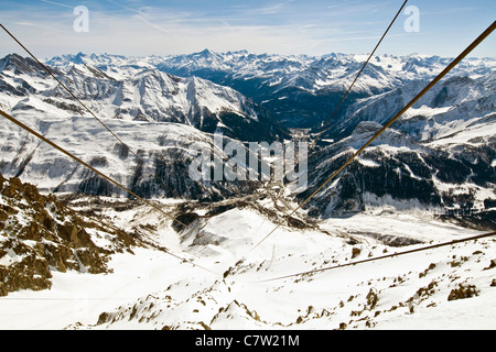 L'Italie, vallée d'Aoste, Alpes, le Mont Blanc Banque D'Images