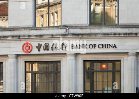 Banque de Chine, siège de Londres, Londres, UK Banque D'Images