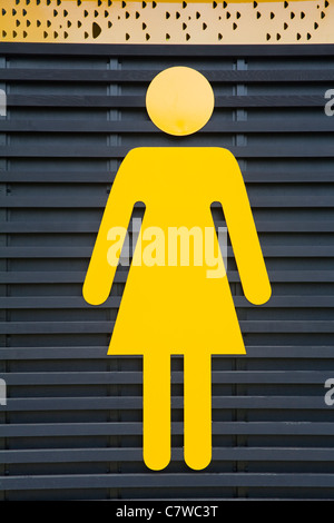 Restroom sign in Picton, île du Sud, Nouvelle-Zélande Banque D'Images