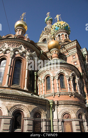 Eglise du Sauveur sur le Sang Versé, Saint-Pétersbourg, Russie Banque D'Images
