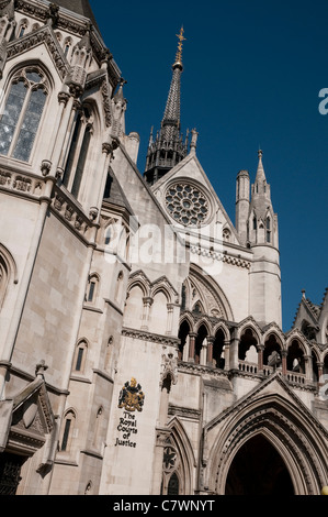 La Royal Courts of Justice, Strand, Londres, Angleterre Banque D'Images