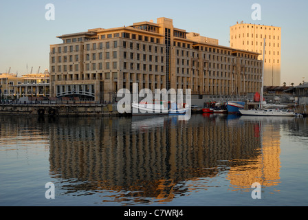 Vue sur port à Nedbank, le waterfront, Cape Town, Western Cape, Afrique du Sud Banque D'Images