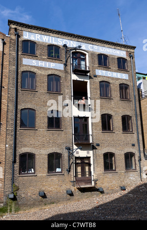 Wharf loft apartments, Limehouse, Londres, Royaume-Uni. Banque D'Images