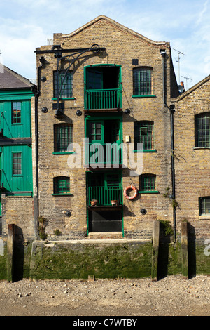 Wharf loft apartments, Limehouse, Londres, Royaume-Uni. Banque D'Images