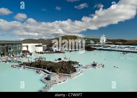 Le Blue Lagoon, près de Reykjavik en Islande. Banque D'Images