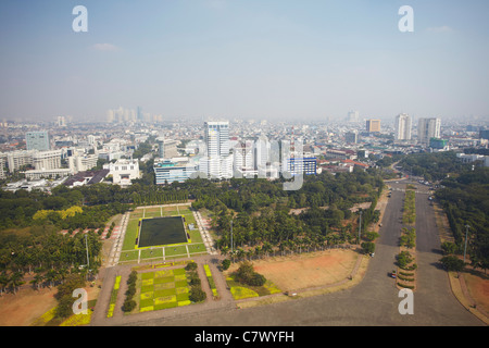 Toits de Jakarta, Java, Indonésie Banque D'Images
