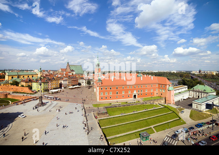 Château Royal de la Vieille Ville (Stare Miasto : Polonais, Starowka) de Varsovie, Pologne Banque D'Images