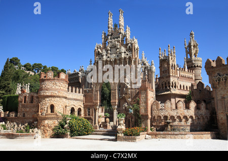 Monumento Castillo Colomares, un château dédié à Christophe Colomb, Benalmadena Pueblo, près de Malaga, Espagne Banque D'Images