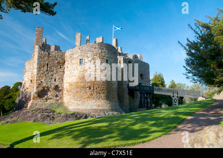 Château de Dirlton, East Lothian, Écosse. Banque D'Images