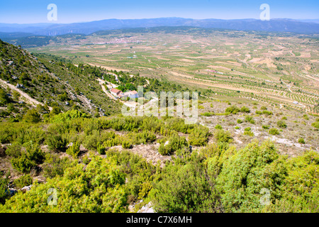 Aras de los Olmos valley dans la province de Valence Espagne Banque D'Images