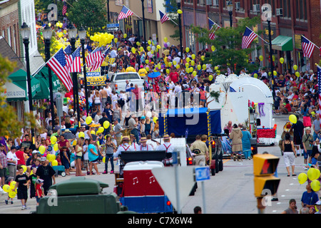 Défilé de la Fête du travail dans la région de Marlborough dans le Massachusetts. Banque D'Images