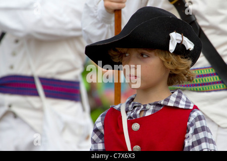 Marche de l'enfant dans le travail Day Parade à Marlborough dans le Massachusetts. Banque D'Images