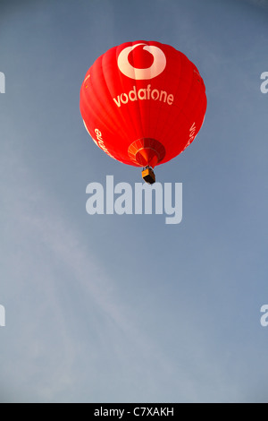 Ballons à air chaud pendant 100 ans de Festival de l'aéroport d'Hambourg. Banque D'Images