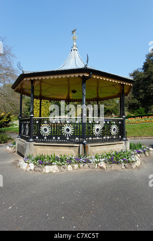 Truro, Cornwall kiosque Victoria Gardens UK. Banque D'Images