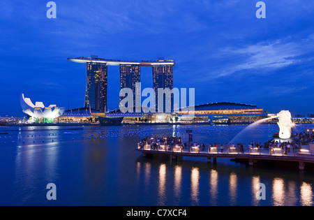 Marina Bay, Singapour Banque D'Images