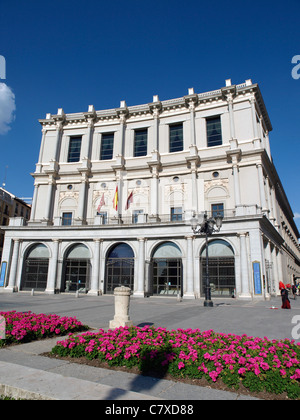 Madrid Opera House, le Teatro Real ou El Real de la Plaza de Oriente Madrid Espagne Banque D'Images