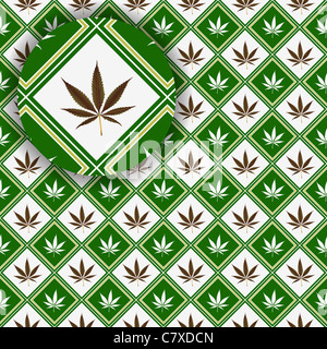 La texture du cannabis avec les détails, abstract vector art illustration Banque D'Images