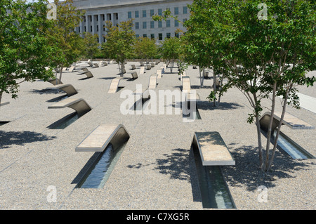 Les victimes du Pentagone Mémorial à Arlington, VA Banque D'Images