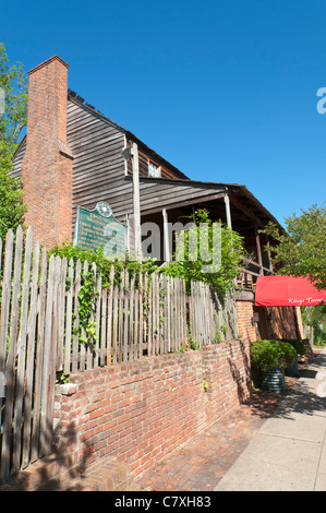 Le Mississippi, Natchez, King's Tavern, le plus ancien bâtiment de Natchez, comité permanent avant 1789, fonctionne maintenant comme bar restaurant Banque D'Images